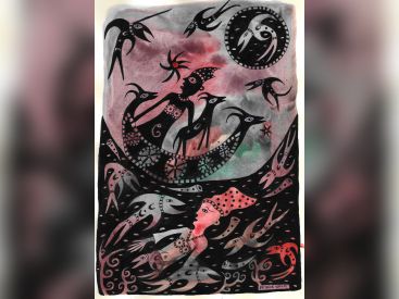 Patrick Navaï, poissons sans frontières à la Halle Saint-Pierre