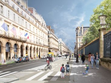  piste cyclable rue de Rivoli 
