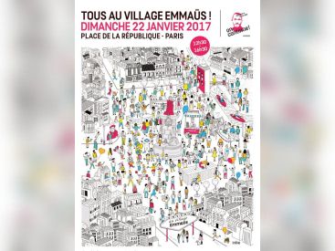 Le village Emmaüs, la grande Fête Populaire Place de la République