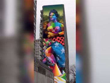 Street art : une Joconde de 50m signée Okuda dans le 13e