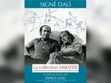 Espace Dali, exposition Dali Paris, Signé Dali, exposition Signé Dali, "Dalí, à Sabater, per el juliol ni dona ni cargol"
