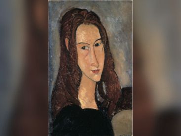 exposition Modigliani Pinacothèque, exposition Pinacothèque 2012, exposition Modigliani Paris 2012, Modigliani Soutine et l'aventure du Montparnasse, Portrait de la jeune fille rousse Amedeo Modigliani © Photo : Pinacothèque de Paris