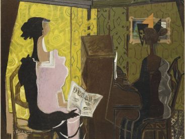 Art en Guerre au Musée d'Art Moderne | Georges Braque, Le duo, 1937  © Centre Pompidou, MNAM-CCI, Dist. RMN /  Droits réservés  © ADAGP, Paris 2012 