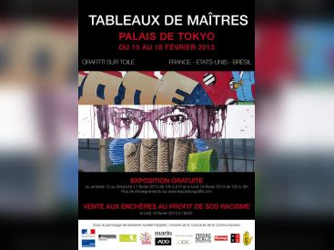 graffiti, tableaux de maitres Palais Tokyo 