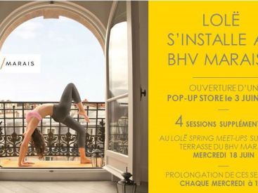 Yoga gratuit sur le toit du BHV avec Lolë
