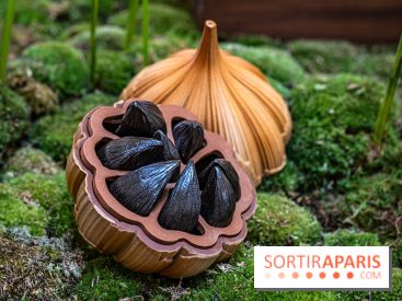 Pâques 2025 : l'oeuf ail noir original du Peninsula Paris par Anne Coruble