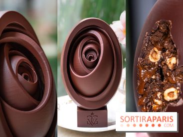 L'oeuf de Pâques fleur gourmande du George V Paris par Michael Bartocetti 2024