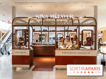 Nina Métayer ouvre "Destination Chocolat" à la Samaritaine