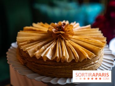 Galette des Rois La Réserve Paris : la belle Fleur de Noisette 2026