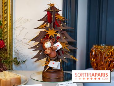 La bûche de Noël sapin exceptionnelle d'Eddie Benghanem pour le Trianon Palace Versailles 2023