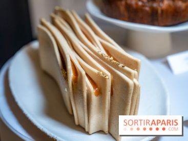 La Bûche de Noël Feuille à feuille du Burgundy Paris, un coup de cœur 2025