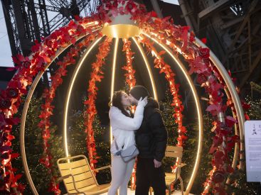 La Saint-Valentin sur la Tour Eiffel