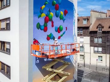 Seth dévoile une nouvelle fresque street-art XXL Paris 13e