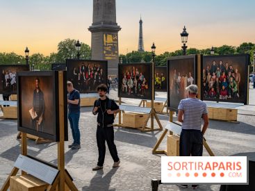 Vivre Ensemble de Yann Arthus‑Bertrand : exposition et studio photo sur la place de la Concorde