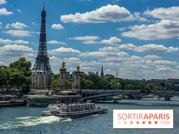 Visuel paris Tour Eiffel Seine Bateau mouche