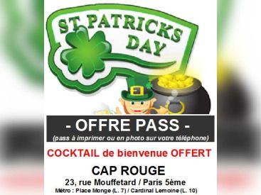 St Patrick Party au Cap Rouge