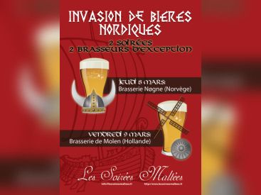 les soirées maltées, bieres nordiques, péniche six-huit