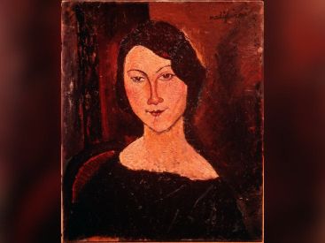 modogliani, jeune femme au corsage noir