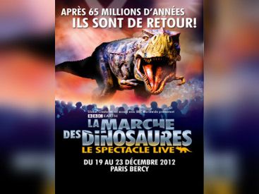 La Marche des Dinosaures de retour à Paris-Bercy pour Noël 2012