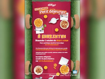 Le Plus Grand Déjeuner de France par Kellogs à Charenton le Pont