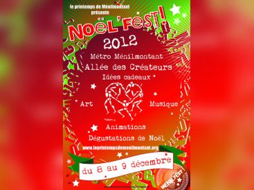 Noël'Fest 2012, l'allée des créateurs de Ménilmontant