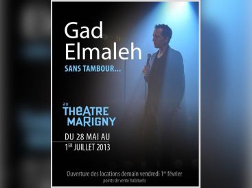 Gad Elmaleh au Théâtre Marigny