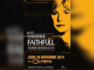 Marianne Faithfull en concert à l’Olympia de Paris en 2014 pour ses 50 ans de carrière 