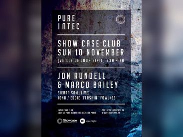 Pure Intec au Showcase avec Jon Rundell & Marco Bailey