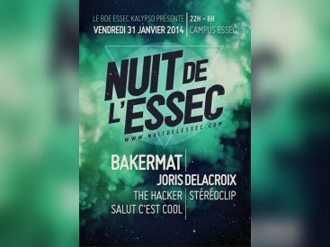 Nuit de l’ESSEC 2014 à Cergy avec Bakermat et Joris Delacroix