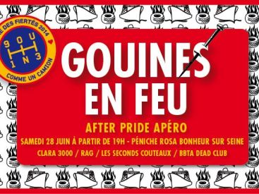 Gouines en feu à la péniche Rosa Bonheur sur Seine