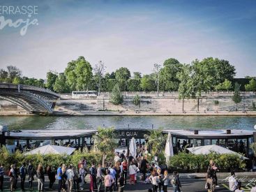 Mojo : la terrasse d’été sur la Péniche Le Quai