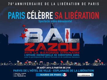 Bal de célébration des 70 ans de la libération de Paris sur le Parvis de l’Hôtel de Ville 