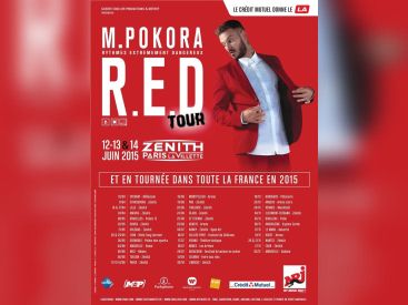 M. Pokora en concerts au Zénith de Paris en juin 2015