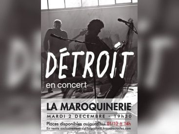 Bertrand Cantat en concert à La Maroquinerie de Paris avec Détroit