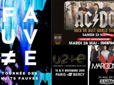 Les concerts de 2015 à Paris 
