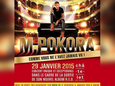 M. Pokora en concert exceptionnel au Théâtre du Châtelet à Paris 