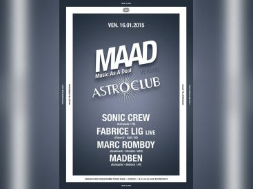 Maad Astroclub au Rex Club
