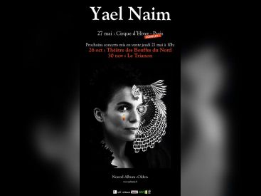Yael Naim en concerts au Théâtre des Bouffes du Nord et au Trianon de Paris