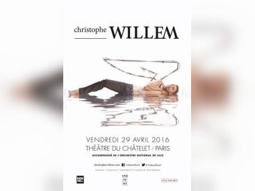 Christophe Willem en concert au Théâtre du Châtelet de Paris en 2016