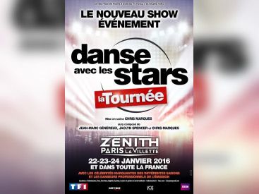 Danse avec les stars au Zénith de Paris en janvier 2016