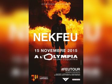 Nekfeu en concert à l’Olympia de Paris en novembre 2015