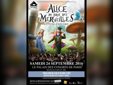 Alice au Pays des Merveilles en ciné-concert au Palais des Congrès de Paris en 2016