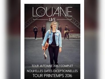 Louane en concert au Zénith de Paris en mai 2016 
