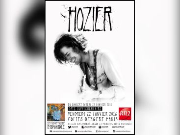 Hozier en concerts aux Folies Bergère de Paris en 2016