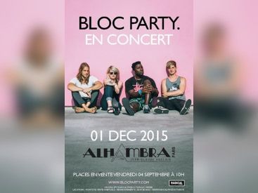Bloc Party en concert à l’Alhambra de Paris en décembre 2015