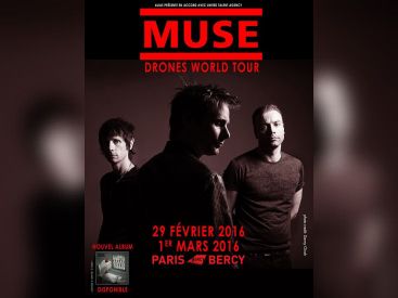 Muse en concerts à Paris Bercy Arena en 2016