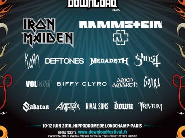 Download Festival 2016 à Paris : Deftones, Megadeth, Korn… rejoignent l’affiche