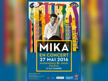 Mika en concert à l'AccorHotels Arena de Paris en 2016