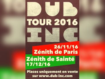 Dub Inc en concert au Zénith de Paris en 2016