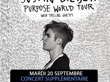 Justin Bieber en concerts à Bercy Paris en 2016